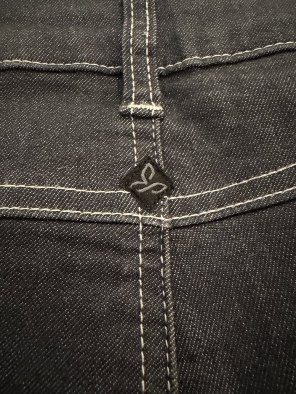 Prana Black Denim Straight Leg Pants Sz 10/30 - Picture 4 of 9